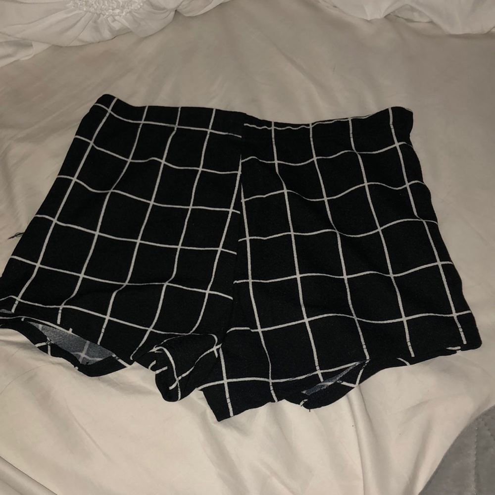 Black & White checkered skort